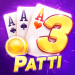 Teen Patti Gold APK Download 2026 logo with playing cards and gold coin